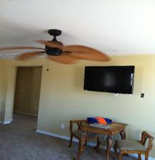 Installing a new ceiling fan and TV