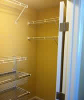 After, with new closet shelving